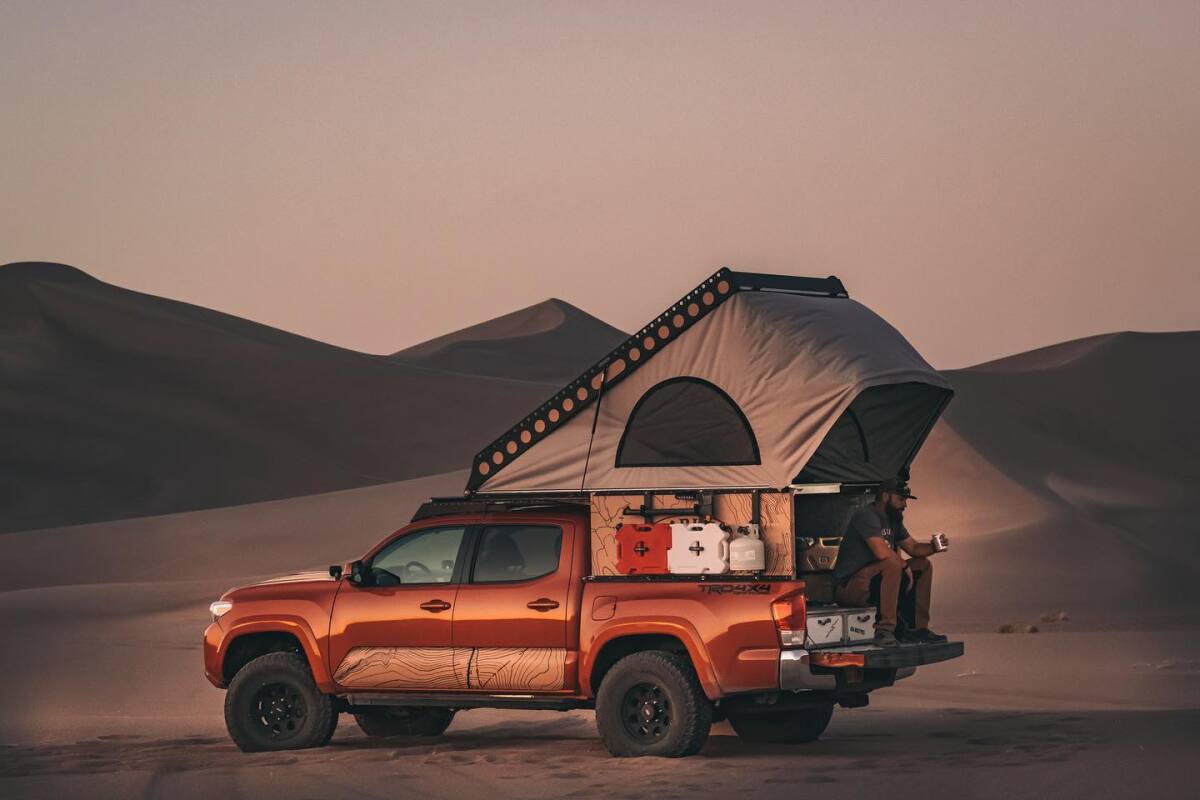 Tacoma camper top shell tent